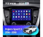 Штатная магнитола для Mitsubishi Pajero Sport 2015-2019 Teyes CC2 Plus 9.0" (6 Gb)