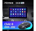Мультимедийное устройство Teyes CC2 Plus 10.2" 6 Gb для Honda Civic 2005-2012