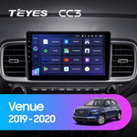 Штатная магнитола для Hyundai Venue 2019-2020 Teyes CC3 9.0" (4 Gb)