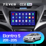 Штатная магнитола для Hyundai Elantra 2010-2016 Teyes CC2 Plus 9.0" (3 Gb)