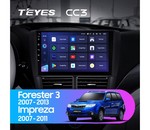 Штатная магнитола для Subaru Forester 2007-2013 Teyes CC3 9.0" (4 Gb)
