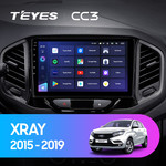 Штатная магнитола для Lada XRAY 2015-2019 Teyes CC3 9.0" (3 Gb)