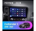 Штатная магнитола для Mitsubishi Outlander 2018-2021 Teyes CC3 10.2" (4 Gb)
