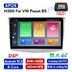 Navifly M300 3+32G Android10 Car Video For VW Passat B5 Car DVD Player Navigation IPS DSP Carplay Auto HD-MI
