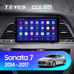 Штатная магнитола для Hyundai Sonata 2014-2017 Teyes CC2 Plus 9.0" (6 Gb)