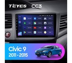 Магнитола Teyes CC3 9.0" для Honda Civic 2011-2015