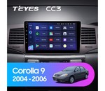 Магнитола Teyes CC3 9.0" 6 Gb для Toyota Corolla 2001-2006