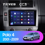 Штатная магнитола для Volkswagen Polo 2001-2009 Teyes CC3 9.0" (4 Gb)