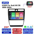 Navifly M300 3+32G Android10 Car Video For Audi A6 S6 1999-2004 Car DVD Player Navigation IPS DSP Carplay Auto HD-MI