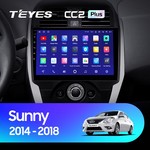 Штатная магнитола для Nissan Sunny 2014-2018 Teyes CC2L Plus 10.2" (1 Gb)