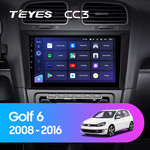 Штатная магнитола для Volkswagen Golf 2008-2016 Teyes CC3 9.0" (4 Gb)