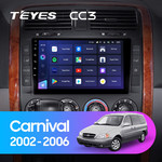 Штатная магнитола для Kia Carnival 2002-2006 Teyes CC3 9.0" (4 Gb)