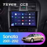 Штатная магнитола для Hyundai Sonata 2001-2012 Teyes CC3 9.0" (3 Gb)