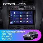 Штатная магнитола для Hyundai Santa Fe 2000-2012 Teyes CC3 9.0" (4 Gb)