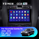 Штатная магнитола для Hyundai Santa Fe 2000-2012 Teyes CC2L Plus 9.0" (2 Gb)