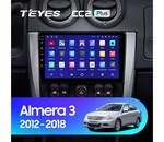 Штатная магнитола для Nissan Almera 2012-2018 Teyes CC2 Plus 9.0" (6 Gb)