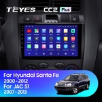 Штатная магнитола для Hyundai Santa Fe 2000-2012 Teyes CC2 Plus 9.0" (3 Gb)
