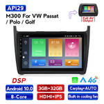 Navifly M300 3+32G Android10 Car Video For VW Polo Golf Passat Car DVD Player Navigation IPS DSP Carplay Auto HD-MI