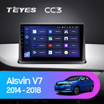 Штатная магнитола для Changan Alsin V7 2014-2018 Teyes CC3 9.0" (6 Gb)
