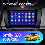 Штатная магнитола для Lifan Smily 2008-2015 Teyes CC2 Plus 9.0" (3 Gb)