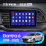 Штатная магнитола для Hyundai Elantra 2018-2020 Teyes CC2 Plus 9.0" (3 Gb)