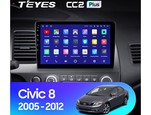 Мультимедийное устройство Teyes CC2 Plus 10.2" 6 Gb для Honda Civic 2005-2012