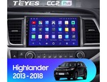Мультимедийное устройство Teyes CC2 Plus 10.2" 3 Gb для Toyota Highlander 2013-2018