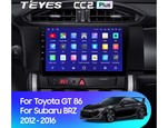 Штатная магнитола для Subaru BRZ 2012-2016 Teyes CC2 Plus 9.0" (3 Gb)