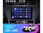 Штатная магнитола для Subaru Outback 2014-2019 Teyes CC3 9.0" (4 Gb)