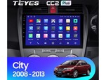 Мультимедийное устройство Teyes CC2L Plus 10.2" 1 Gb для Honda City 2008-2013