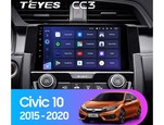 Мультимедийное устройство Teyes CC3 9.0" 4 Gb для Honda Civic 2016-2020