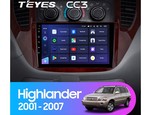 Мультимедийное устройство Teyes CC3 9.0" 6 Gb для Toyota Highlander 2001-2007