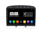 NaviFly M Android 9.0 IPS screen 4Core 1+16G Car DVD Player for peugeot 308 408 stereo radio BT 2.5D GPS Navigation