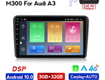 Navifly M300 3+32G Android10 Car Video For Audi A3 Car DVD Player Navigation IPS DSP Carplay Auto HD-MI