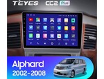Мультимедийное устройство Teyes CC2 Plus 9.0" 3+32 для Toyota Alphard 2002-2005