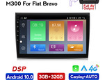Navifly M300 3+32G Android10 Car Video For Fiat Bravo Car DVD Player Navigation IPS DSP Carplay Auto HD-MI